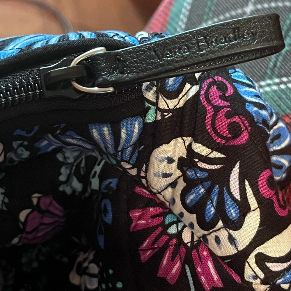 Vera Bradley Quilted Cosmetic Pouch Trio in Black, Purple & Blue - Picture 5 of 5